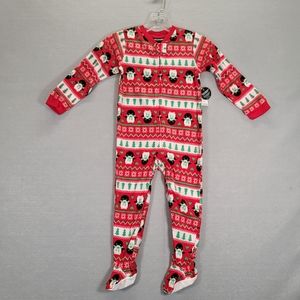 JOE BOXER Christmas Print Pajamas One Piece Suit Blanket Sleeper. 4T